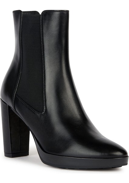 Kadın Siyah Walk Pleasure Deri Plaftorm Topuklu Bot D35TFC00043C9999 modelleri