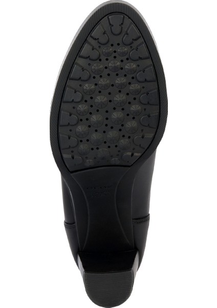 Kadın Siyah Walk Pleasure Deri Plaftorm Topuklu Bot D35TFC00043C9999