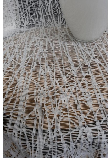 Pilesiz Cam Kırığı Spor Desenli Örme Tül Perde 175 x 260 cm fiyatları