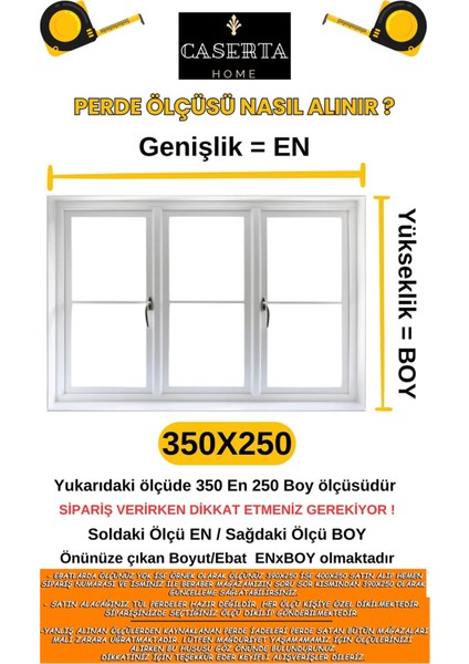 Pilesiz Cam Kırığı Spor Desenli Örme Tül Perde 175 x 260 cm