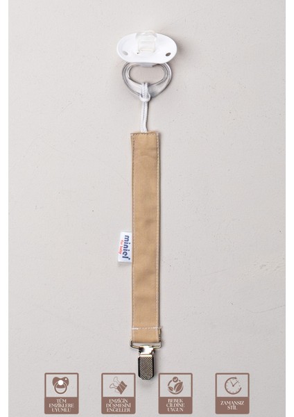 Unisex Bebek Pamuklu Kumaş Renkli 3lü Emzik Tutucu / Emzik Zinciri / Emzik Askısı Seti fiyatları