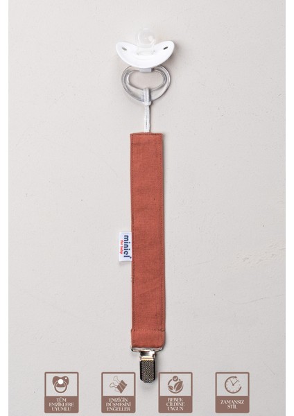 Unisex Bebek Pamuklu Kumaş Renkli 3lü Emzik Tutucu / Emzik Zinciri / Emzik Askısı Seti modelleri