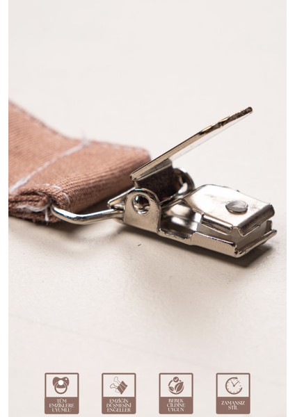 Unisex Bebek Pamuklu Kumaş Renkli 3lü Emzik Tutucu / Emzik Zinciri / Emzik Askısı Seti indirimleri