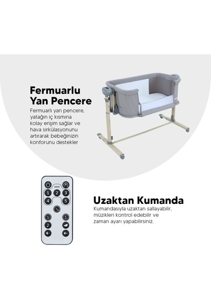 Bej Swing Me Akıllı Beşik – Otomatik Sallanabilir, Ağlamaya Duyarlı Anne Yanı Oyun Parkı fiyatları