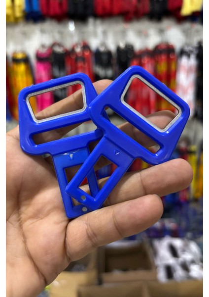 Emniyet Kemeri Oto Aksesuarı Aparat, Şişe Açıcı, Evrensel Uyumlu, Yükseltici, Mavi