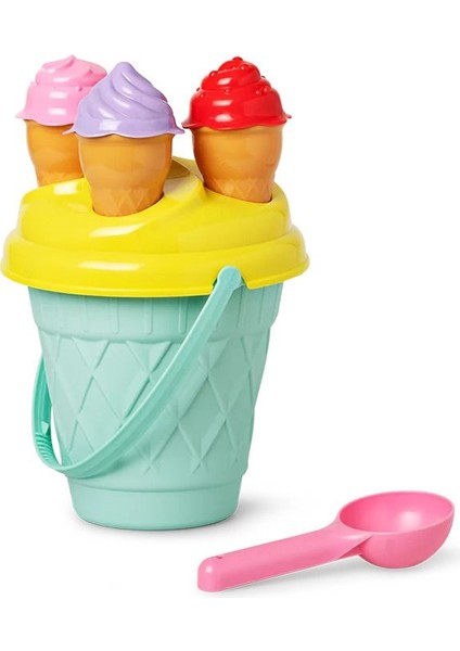 Dondurma Kalıplı Kum Kovası Seti Bahçe ve Plaj Oyuncakları