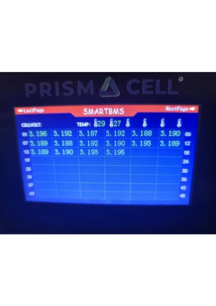 Prismacell 51.2 102AH Lifepo4 Akü Rack Tipi (48 100 Modeli) modelleri