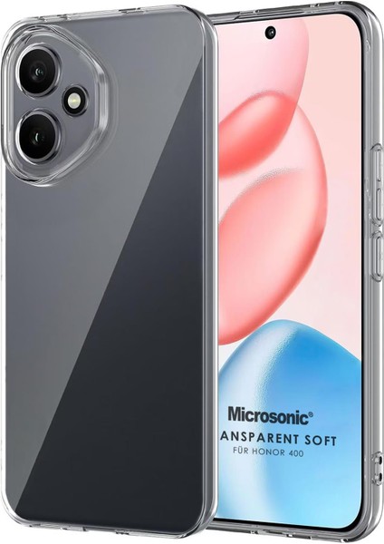 Honor 400 Kılıf Transparent Soft Şeffaf