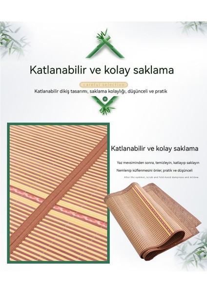 Çift Taraflı Katlanabilir Bambu Hasırlar (Yurt Dışından) fırsatları