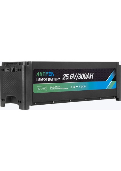 L7680 25.6V 300AH İstiflenebilir Lityum Akü LiFePo4 fiyatları