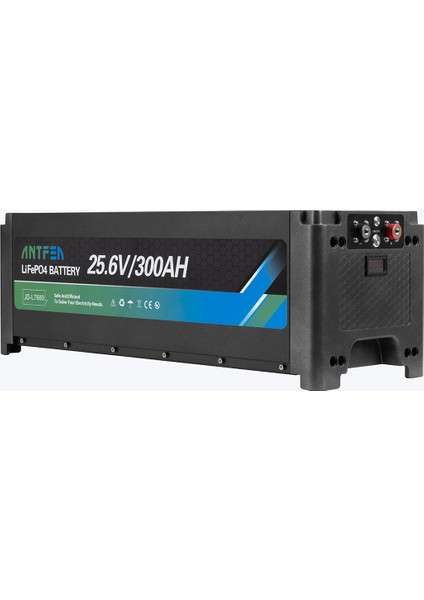 L7680 25.6V 300AH İstiflenebilir Lityum Akü LiFePo4 modelleri