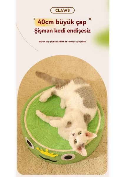 Çalıya Da Lı ve Aşınmaya Da Lı Ev Sisal Yuvarlak Kedi Tutamaklı Kedi Yuvası (Yurt Dışından) modelleri