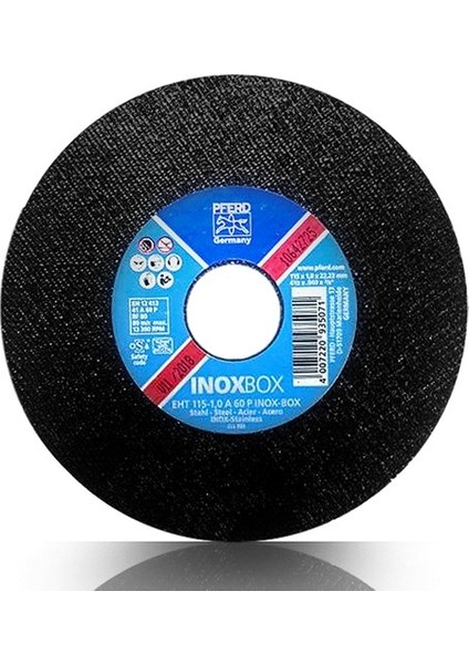 Metal Kesici Taş 115X1 Inox Kesme Taşı