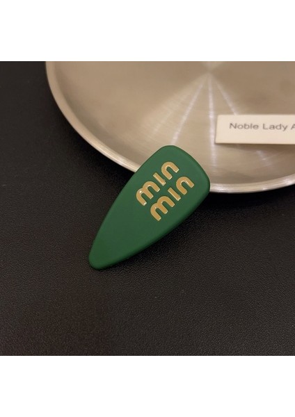 Yeşil Tatlı Sevimli Patlama Yan Klip Fransız Tarzı Şeker Renk Firkete Basit Kişilik Patlama Klip Kadın Kızlar Kenar Klip Firkete Bb Klip (Yurt Dışından)