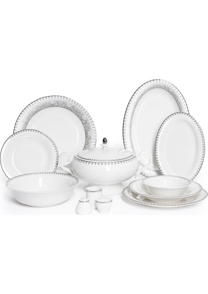 Palace Silver Ivy 12 Kişilik 72 Parça Yemek Takımı