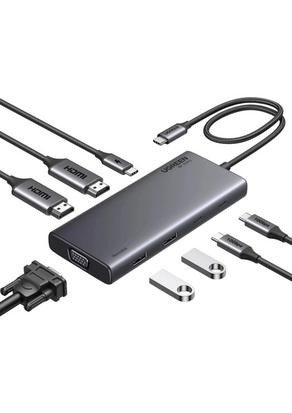 35588 8'i 1 Arada USB 3.0 100W Pd Port Çoklayıcı Hub, 35588