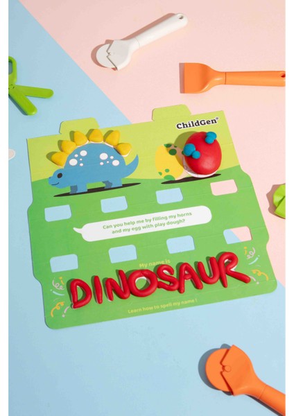 Doğal Oyun Hamuru Ecocup - (125 Grx4) 2x4'lü Set - Unicorn/dinozor