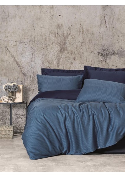 Çift Kişilik Smart Bambu Saten Nev Takımı Petrol