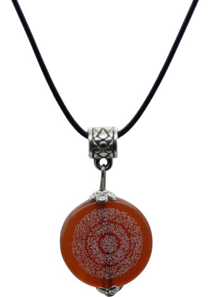 Kadın Erkek Hilye-I Şerif Yazılı Kahverengi Akik Taşı Kolye Doğal Taş Kolye Hediyelik Takı fiyatları