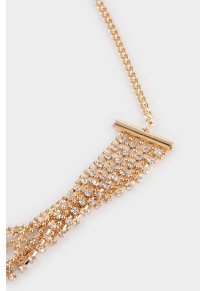 Kadın Taşlı Gold Kolye F6749AXNS fiyatları