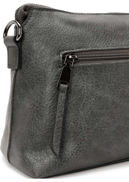 Kadın Gri Uzun Askılı Süet Çapraz Çanta 25ABD240410