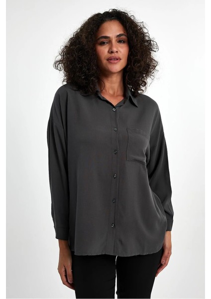 Kadın Oversize Poplin Gömlek fırsatları