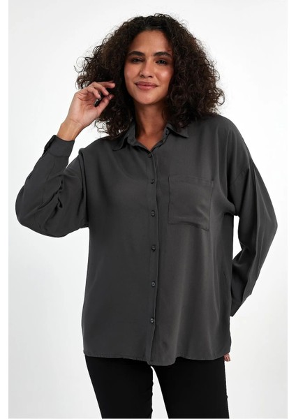 Kadın Oversize Poplin Gömlek indirimleri