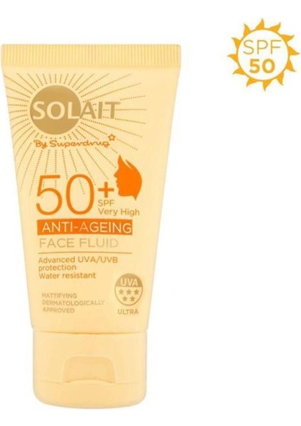 Yaslanma Karşıtı Yüz Güneş Kremi Spf 50 ml
