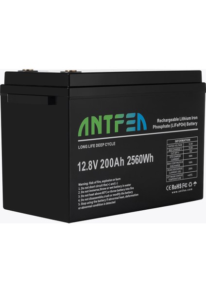 12.8V200AH ABS Lityum Akü LiFePo4 modelleri