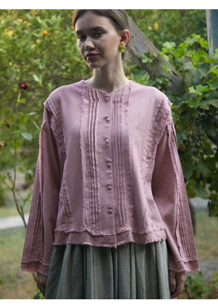 Püsküllü Kısa Gömlek