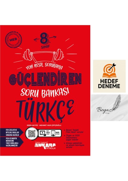 Ankara 8.sınıf Güçlendiren Türkçe Soru Bankası Hedef Deneme