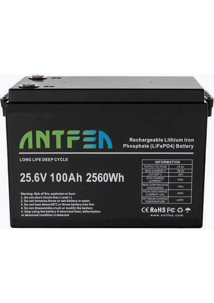 24V100AH ABS Lityum Akü LiFePo4