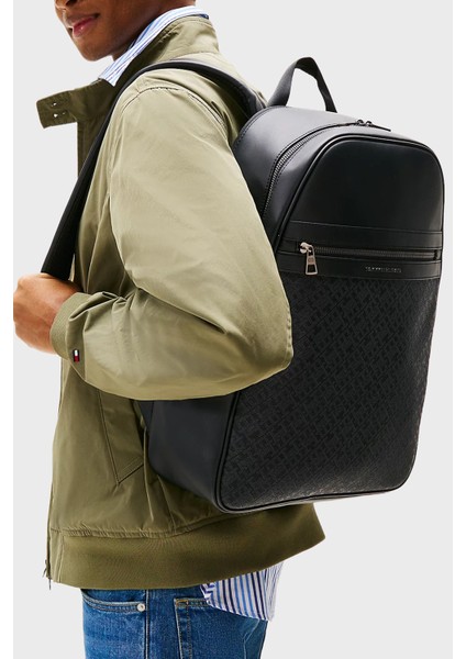 Logolu Ayarlanabilir Omuz Askılı Sırt Çantası Erkek Sırt Çantası AM0AM13490 Bds fiyatları