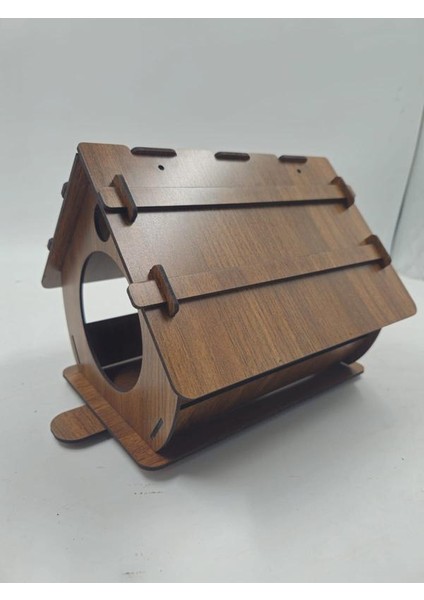 Ahşap Kuş Evi Ceviz Desenli Mdf 22 cm x 20 cm x 20 cm indirimleri