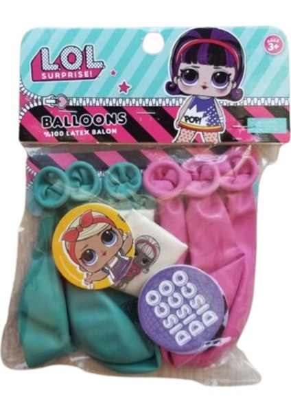 Lol Surprıse Balon 2 Paket Çıkartma Hediyeli
