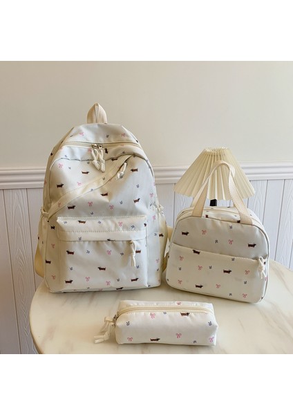 Üç Parçalı Öğrenci Okul Çantası Kampüs Omuz Çantası (Yurt Dışından)