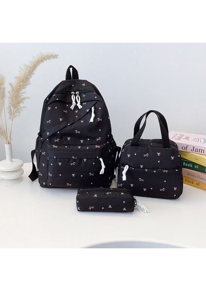 Üç Parçalı Öğrenci Okul Çantası Kampüs Omuz Çantası (Yurt Dışından)