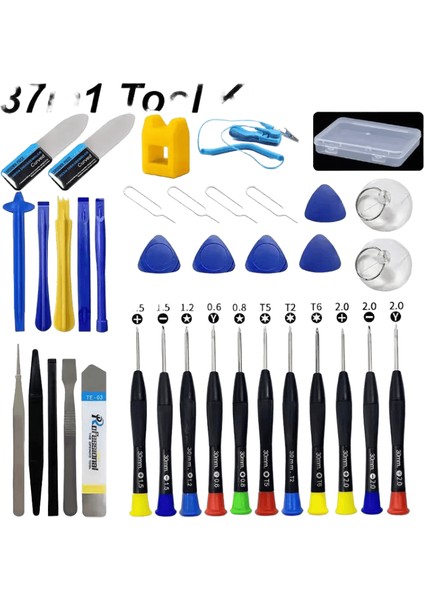 28/37/44 In1 Vida Tornavida Spudger Pry Açma Onarım Aracı Kiti Cep Telefonu Iphone Android Değiştirme Dıy El Aletleri Renk: 37IN1 Kiti (Yurt Dışından)