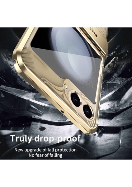 Samsung Galaxy Z Flip7 Fe 5g / Flip6 5g Sert Pc Kanat Çerçeve Tasarımlı Arka Telefon Kılıfı (Yurt Dışından) fiyatları