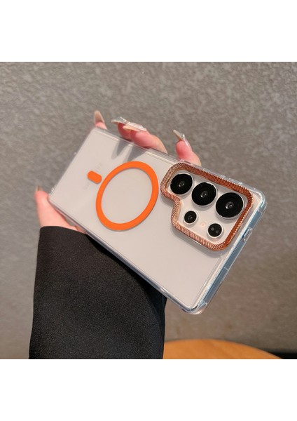 Samsung Galaxy S24 Ultra Pc + Tpu Şeffaf Telefon Kılıfı Magsafe ile Uyumlu (Yurt Dışından) fiyatları