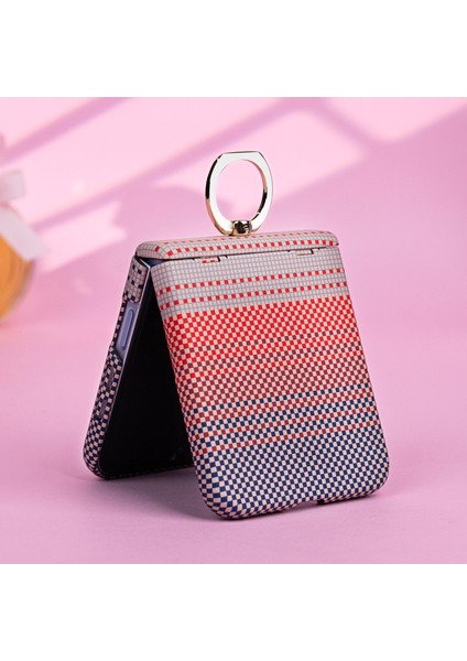 Samsung Galaxy Z Flip7 Fe 5g / Flip6 5g Halka Tutucu Ayaklı Pc Kılıfı ve Temperli Cam Ekran Koruyucu (Yurt Dışından) fiyatları