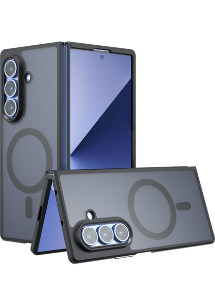 Samsung Galaxy Z Fold5 5g Tpu + Pc Mat Kaplama Dokunmatik Telefon Kılıfı Magsafe ile Uyumlu (Yurt Dışından)