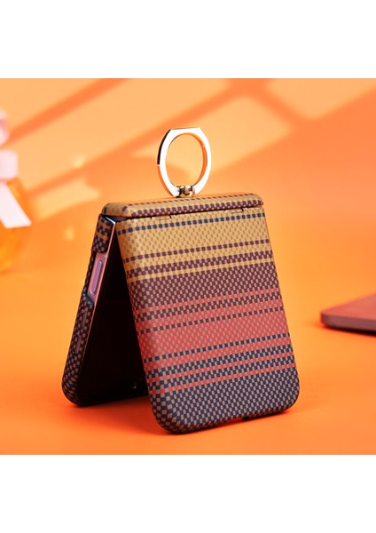 Samsung Galaxy Z Flip7 Fe 5g / Flip6 5g Halka Tutucu Ayaklı Pc Kılıfı ve Temperli Cam Ekran Koruyucu (Yurt Dışından) fiyatları