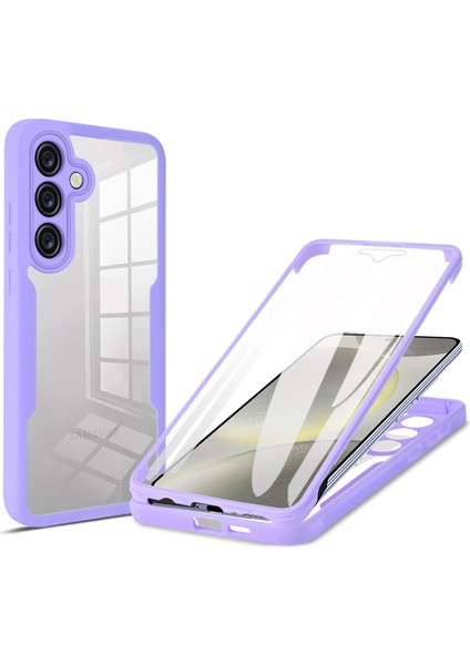 Samsung Galaxy S24 Akrilik + Tpu Şeffaf Telefon Kılıfı ve Pet Ekran Filmi (Yurt Dışından)