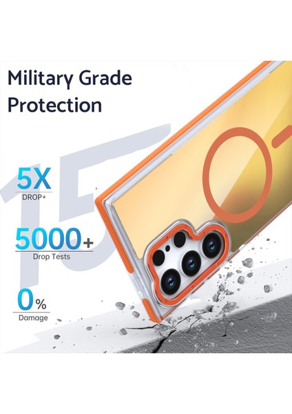 Samsung Galaxy S24 Ultra Tpu Akrilik Telefon Arka Kapağı Magsafe ile Uyumlu (Yurt Dışından) fiyatları