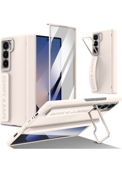 Samsung Galaxy Z Fold6 5g Lens Destekli Menteşe Korumalı Pc Telefon Kılıfı Ekran Filmi ile (Yurt Dışından)