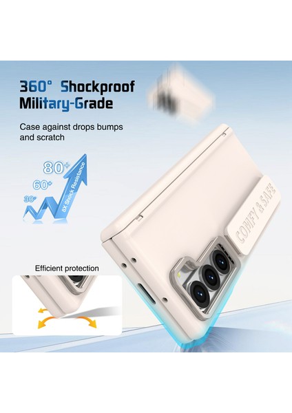 Samsung Galaxy Z Fold6 5g Lens Destekli Menteşe Korumalı Pc Telefon Kılıfı Ekran Filmi ile (Yurt Dışından) fiyatları