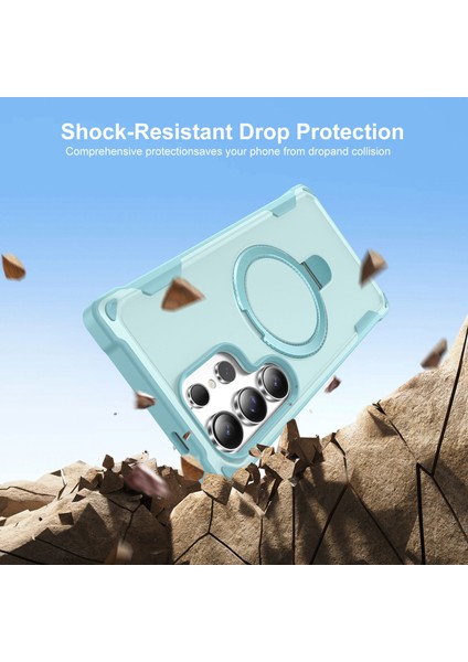 Samsung Galaxy S24 Ultra Kickstand Tpu + Pc Darbeye Dayanıklı Telefon Arka Kapağı Magsafe ile Uyumlu (Yurt Dışından) fiyatları