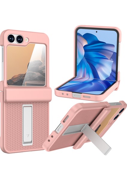 Samsung Galaxy Z Flip7 Fe 5g / Flip6 5g Kickstand Kılıf Sert Pc Telefon Arka Kapağı (Yurt Dışından)