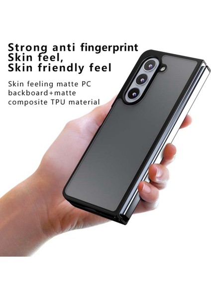 Samsung Galaxy Z Fold5 5g Skin-Touch Tpu + Pc Mat Telefon Kabuğu Şeffaf Siyah (Yurt Dışından) fiyatları
